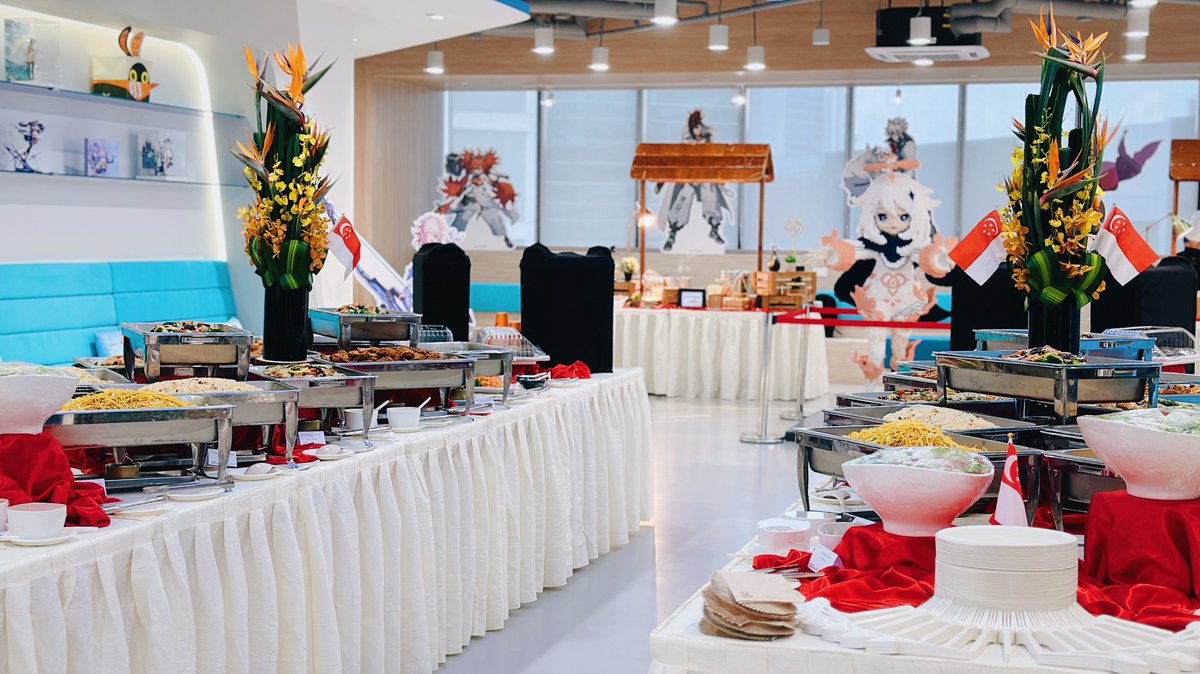 Happy National Day, Singapore🎊🎊
‌
August 9th is Singapore's National Day! Our Singapore HQ celebrated with a delicious lunch, featuring local delights like Laksa and Chendol.
‌
To everyone on our team, thank you, we wish you all a nice long weekend!
‌
#LifeAtHoYo #HoYoverse