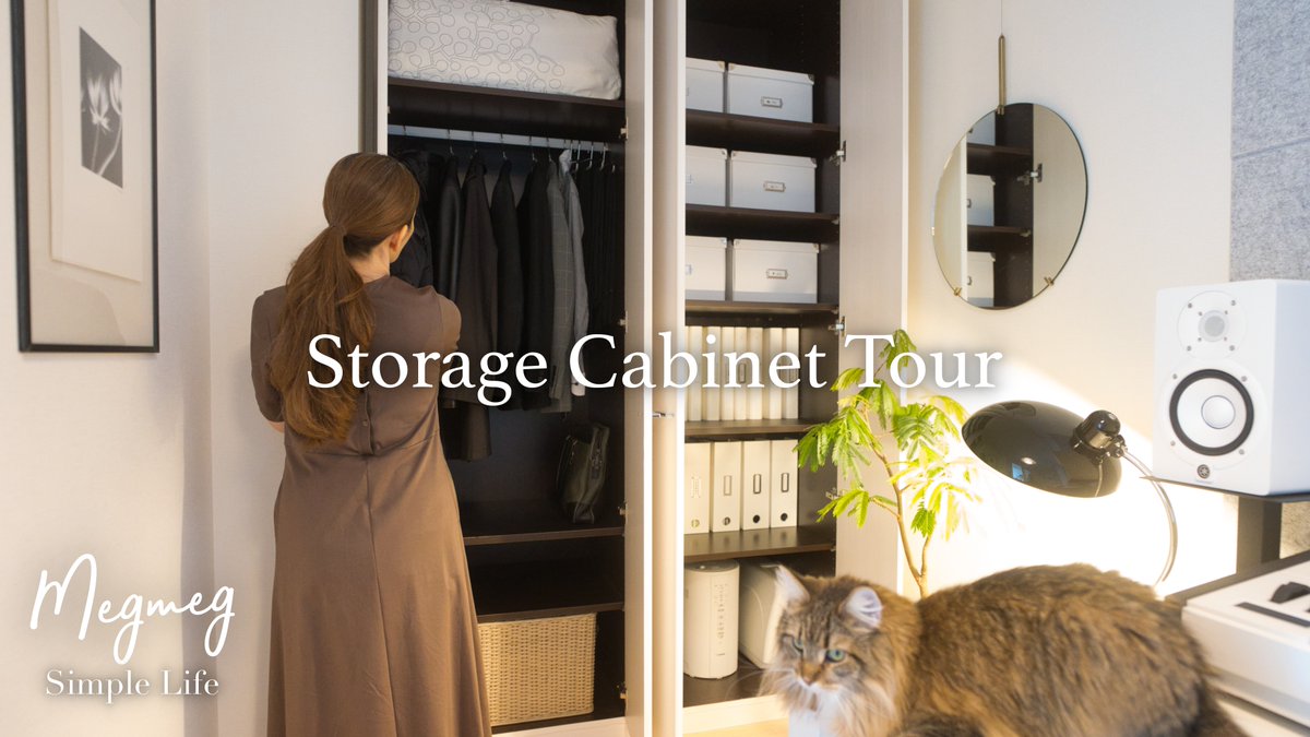 #YouTube 動画アップしました。
収納ルームツアー🧺ミニマリストは何を残す？収納棚の中身を公開！
▶️ youtu.be/f9N3Lez4ILM

生活感が出やすい日用品を、マンションに備え付けのキャビネットにすっきり #収納 するアイデアをお伝えします。

#インテリア #ルームツアー