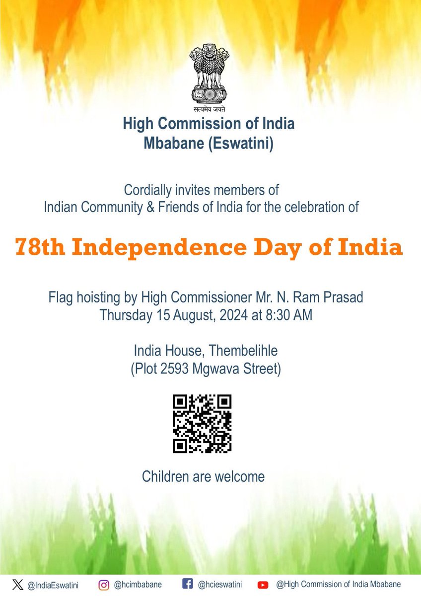 India in Eswatini (@indiaeswatini) on Twitter photo 