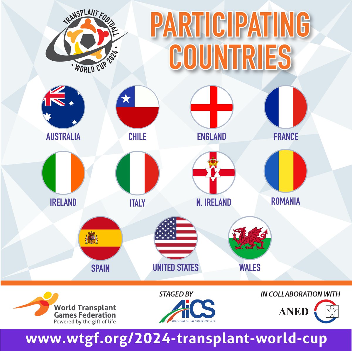 One month to go to the kick-off of this historic event. 11 teams participating in the inaugural 'Transplant foot World Cup' - representing the power of tissue and #organdonation, celebrating life through the beautiful game... WE CAN'T WAIT!