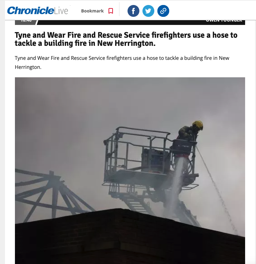 Ground breaking reporting going on at Chronicle Live today