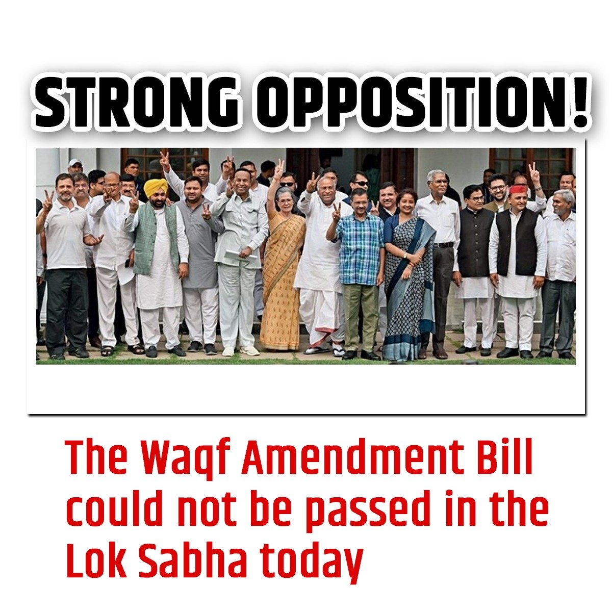 bole_bharat's tweet photo. The #Waqf Amendment Bill could not be passed in the Lok Sabha Today .
#StrongOpposition https://t.co/5RukVNeGlf
