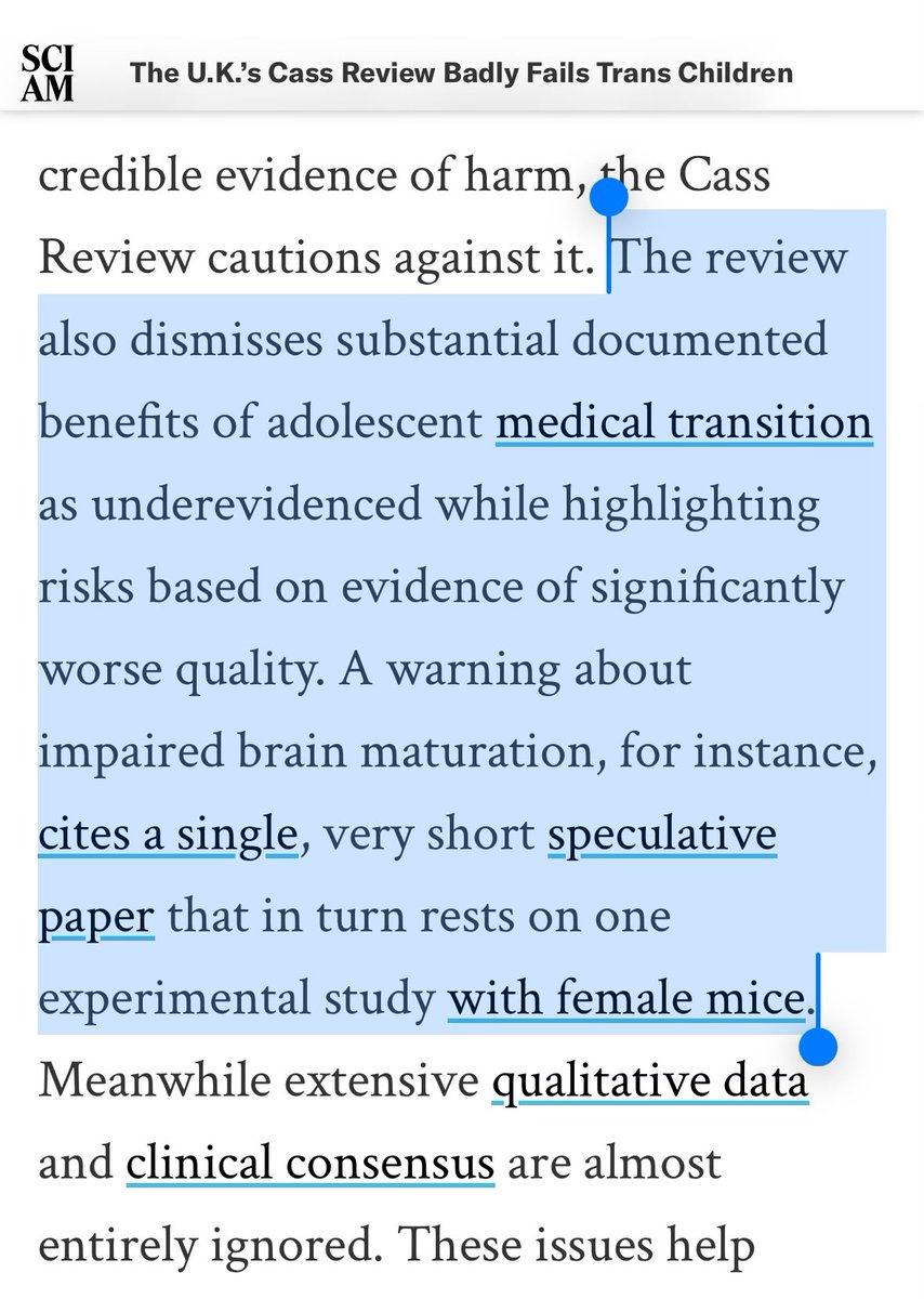 Well, the high court concluded that the minister can rely on 1 recommendation based on 1 speculative paper that in turn rests on 1 paper about 🐁.