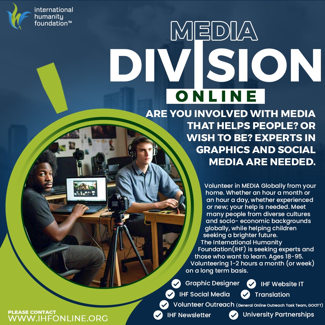 ### Volunteer with IHF

Make a global impact with IHF! We need passionate volunteers for key roles.

#### Benefits:
- Help children worldwide
- Gain nonprofit experience
- Join a diverse team

Apply now!

#Volunteer #IHF #MakeADifference