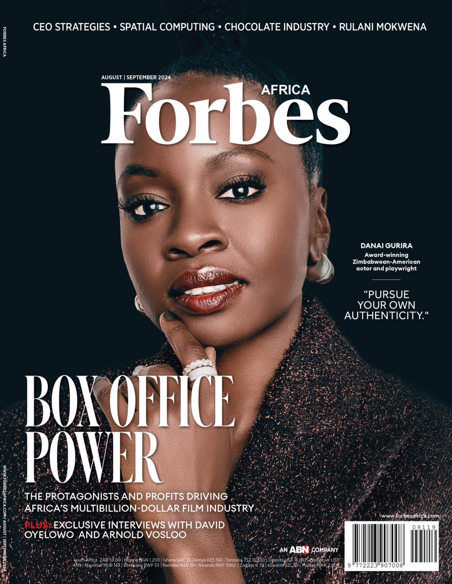 RENUKA METHIL (@methilrenuka) on Twitter photo In the Aug/Sept 2024 issue of <a href="/forbesafrica/">Forbes Africa</a> out now, we explore the lights and luminaries of African cinema on the world stage. The spotlight is on the continent; and from quality content to celluloid currency, the time is now. Rolling out the red carpet for the icons and ideas In the Aug/Sept 2024 issue of <a href="/forbesafrica/">Forbes Africa</a> out now, we explore the lights and luminaries of African cinema on the world stage. The spotlight is on the continent; and from quality content to celluloid currency, the time is now. Rolling out the red carpet for the icons and ideas