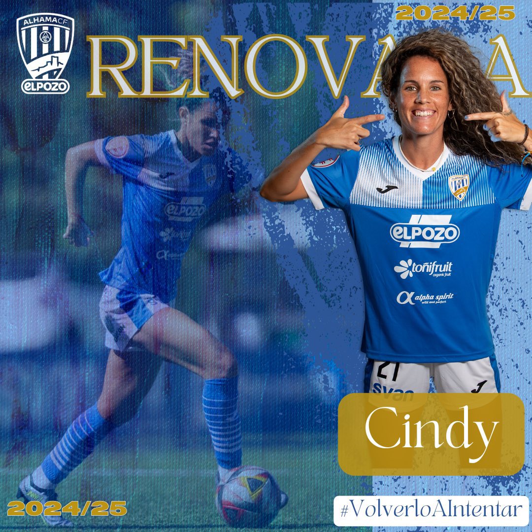 UnevenSports's tweet photo. 🤝🏻 MERCATTO | 

➕1️⃣  @gacindy10y renueva una temporada más con el Alhama Club de Fútbol. 

👩‍💻: https://t.co/4HujM8OIB6. https://t.co/BYI8MIswZA
