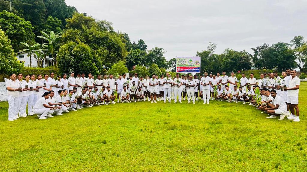 6thAPBn's tweet photo. With the objective of Growing the Tree Economy of Assam by increasing the Tree Outside #Forest (ToF) areas, 6th APBn, Kathal launched (1070 saplings) the AMRIT BRIKSHYA ANDOLAN-2024 &amp; "EK PED MAA KE NAAM".
@CMOfficeAssam 
@gpsinghips 
@HardiSpeaks 
@KangkanJSaikia 
@assampolice https://t.co/d21zEiJQZy