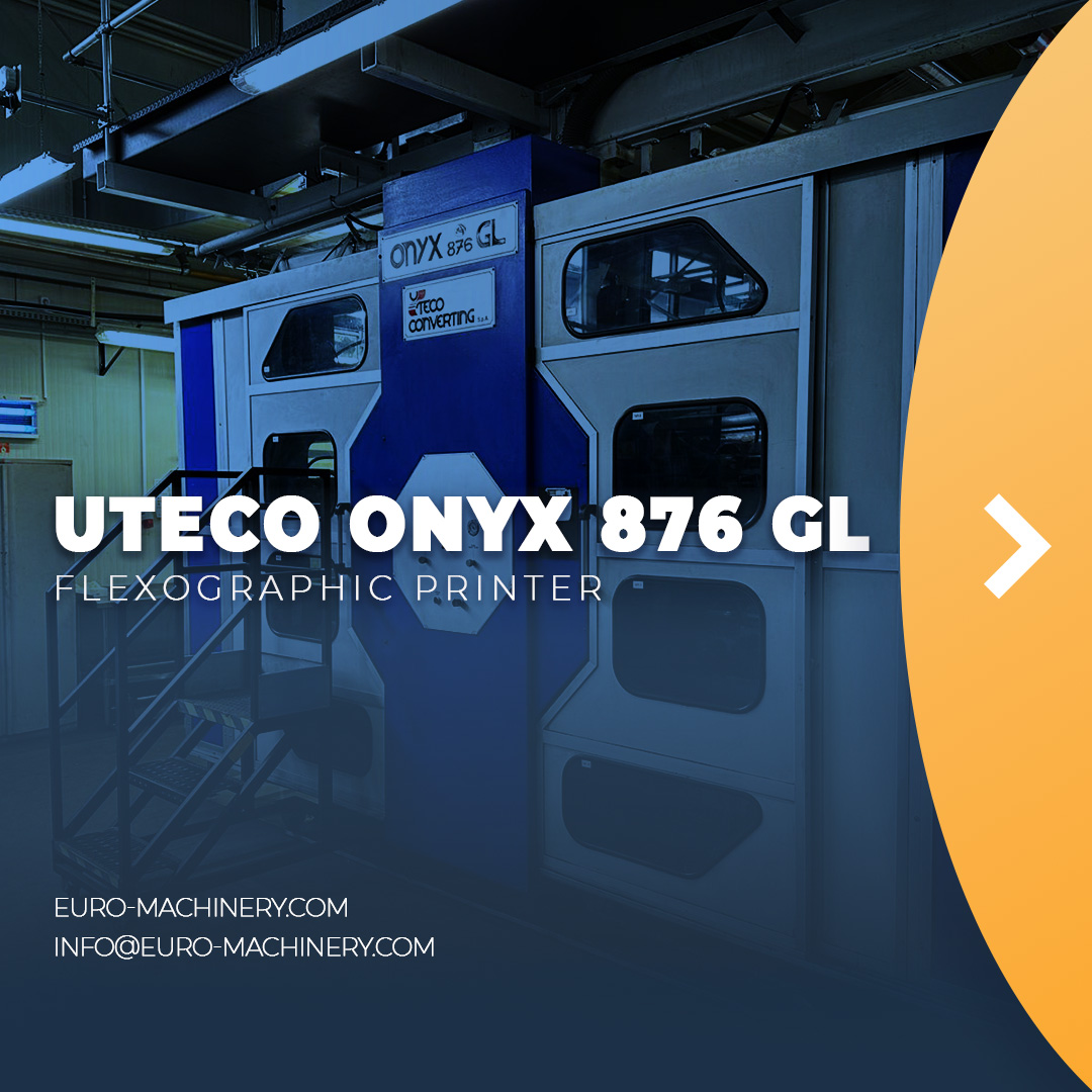Euro_Machinery's tweet photo. 🌟 Reach new printing possibilities with the Uteco Onyx 876 GL!

This exceptional machine, renowned for its excellence in printing on diverse plastics and paper.

👉 https://t.co/2DQUyXgmvM  
.
.
.
Ref.: 40056
#Uteco #plasticsindustry https://t.co/WBnbeJ9C0R