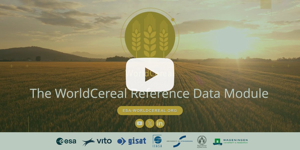 ▶️ Are you looking for #insitu reference #data for global #crop mapping? 🛰️🌍🌾

View our latest demo video and learn how to use the #WorldCereal #RDM to discover, query and retrieve harmonized in-situ reference data on #landcover 🌿 and #crop 🌽 type.

➡ esa-worldcereal.org/en/how-access-…
