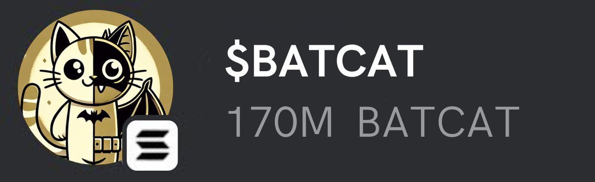 SnorterToken7's tweet image. Every wallet gets 200$ 💸 😼 

Drop your Solana $Sol Address &amp;amp; RT ♻️ 

555 First 👇 $batcat 🪂

PS: PRESALE IS LIVE (NEXT 24h = +50% $BATCAT 🦇😼)