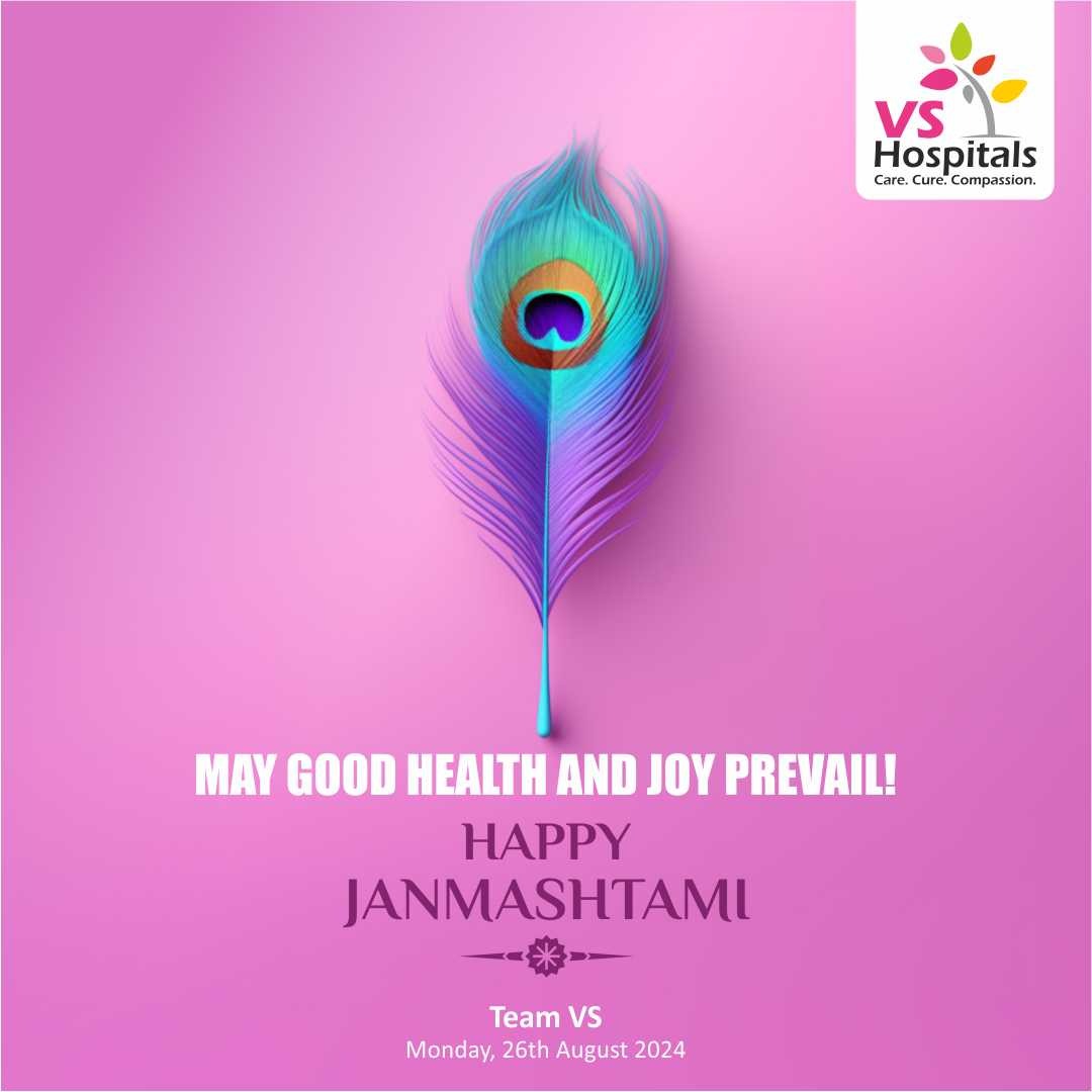 Happy Janmashtami!

May good health and joy prevail in your life on this auspicious occasion of Janmashtami. 

#HappyJanmashtami #GoodHealth #JoyAndHappiness #DivineBlessings #VSHospitals #Chennai #CareCureCompassion