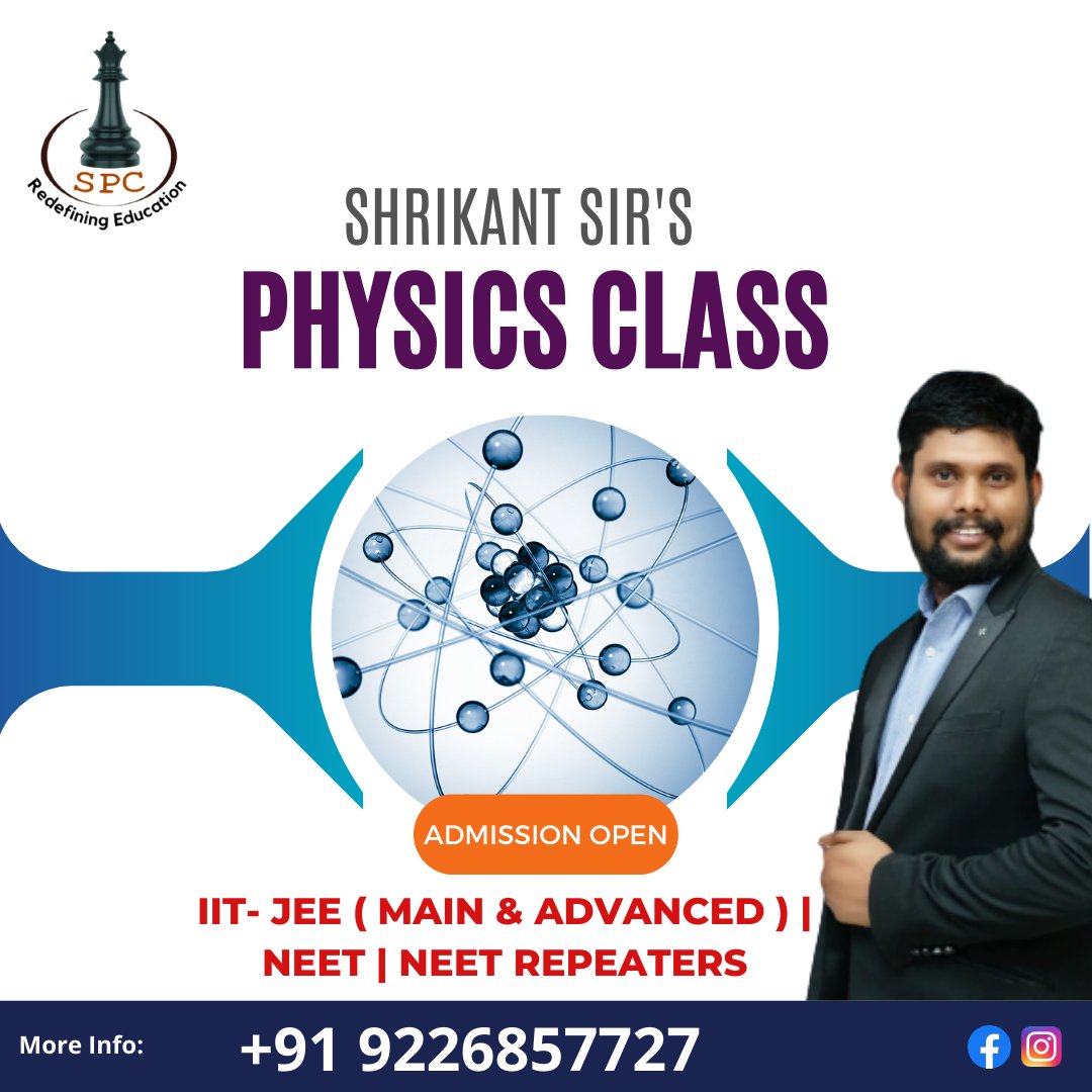 shrikantphysics's tweet image. Crack JEE Main and Advanced exam now with Our Physics Class with Best faculty.
Contact Us: +91 7875652233
location : plot no-168, RPTS ROAD , Near Bank Of India Function Hall ,Laxmi Nagar , Nagpur-440010
#physicsstudy #physicsconsultant #physicsclasses #physicsclass11