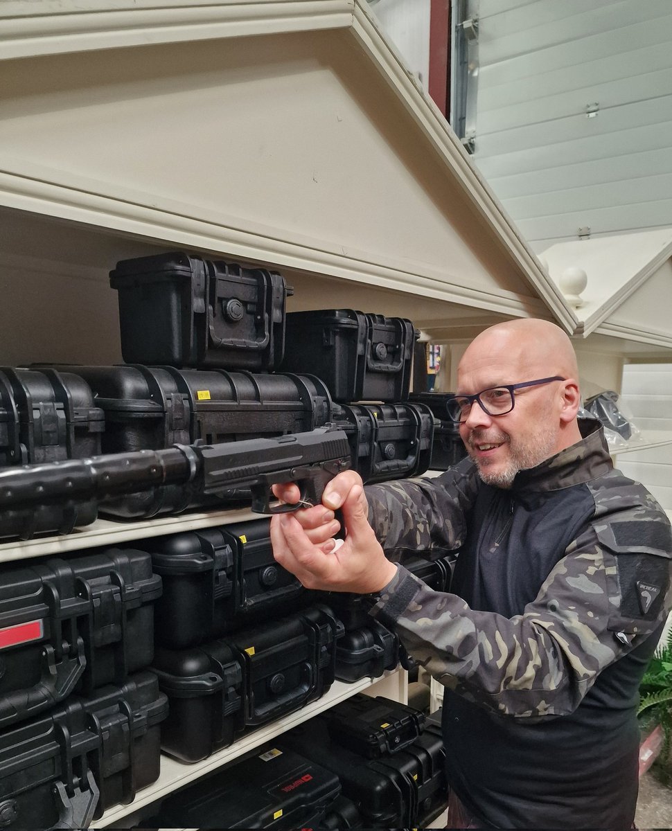 airsoftcomps's tweet photo. Tokyo Marui Mark 23 is one of our customers' favorites! We've got one coming up this week. Good luck to everyone entering! You'll love this pistol; it's highly upgradable and can become one of the most accurate pieces in your armory.#Airsoft #Mark23 #Competition #Upgradable https://t.co/hFdNIUMrxD