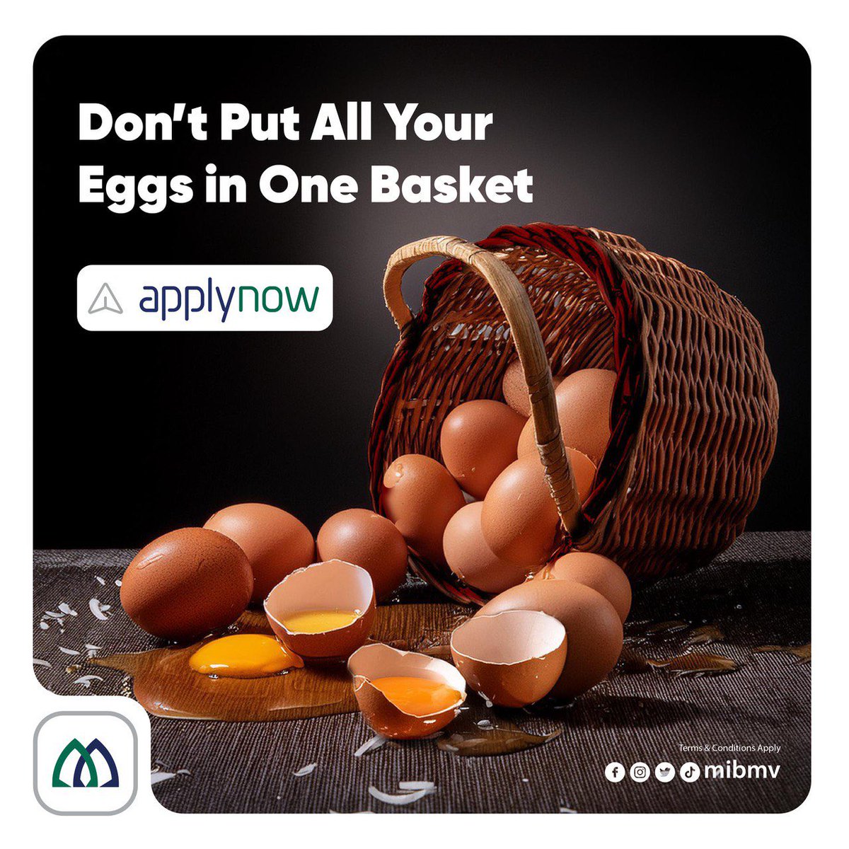 mibmv's tweet photo. Don't put all your eggs in one basket!
Open your MIB instant personal account and digital business accounts with applynow from the comfort of wherever you may be. https://t.co/WYpynxn9og