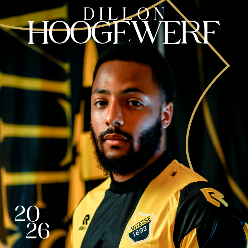 MijnVitesse's tweet photo. Dillon is geel-zwart! 💛🖤
