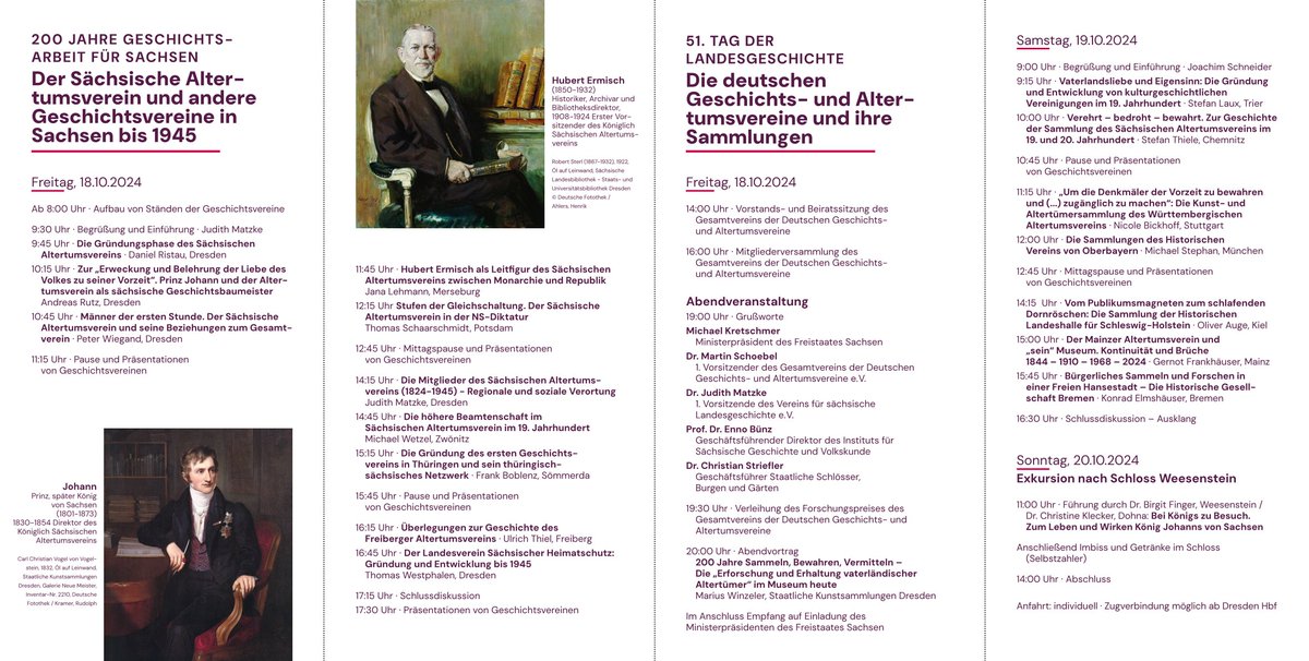 KarinaIwe's tweet photo. #Tagung in #Sachsen:
200 Jahre Geschichtsarbeit für Sachsen//51. Tag der
Landesgeschichte
Wann? 18.-20. Oktober 2024
Wo? #Dresden · Palais im Großen Garten
ua mit @matzke_judith &amp; @AndreasRutzSLG 
Auch die #ArchäologischeGesellschaftinSachsen eV wird mit einem Stand vor Ort sein! https://t.co/bbTFMc02vw
