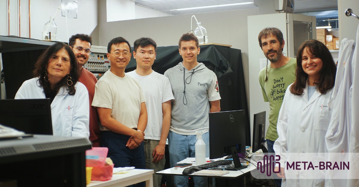 META-BRAIN (@metabrain_eu) on Twitter photo 📸More pics of #metabrain_eu's recent experiments, with researchers from <a href="/ETH/">ETH Zürich</a>, <a href="/imb_cnm/">IMB-CNM-CSIC</a> (<a href="/CIBER_ISCIII/">CIBER ISCIII</a>) and <a href="/idibaps/">IDIBAPS</a>.
🔬This #Europeanproject explores brain activity control with magnetoelectric #nanoparticles and #ultrasound stimulation.
👉Full info: meta-brain.eu/news/eight-met… 📸More pics of #metabrain_eu's recent experiments, with researchers from <a href="/ETH/">ETH Zürich</a>, <a href="/imb_cnm/">IMB-CNM-CSIC</a> (<a href="/CIBER_ISCIII/">CIBER ISCIII</a>) and <a href="/idibaps/">IDIBAPS</a>.
🔬This #Europeanproject explores brain activity control with magnetoelectric #nanoparticles and #ultrasound stimulation.
👉Full info: meta-brain.eu/news/eight-met…