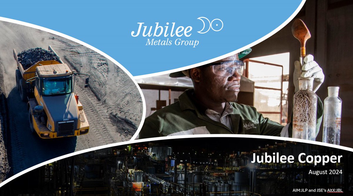 A new presentation detailing Jubilee's  Zambian copper strategy and specifically information about the sources of feed processed in Zambia is available on our website! tinyurl.com/36edcvht