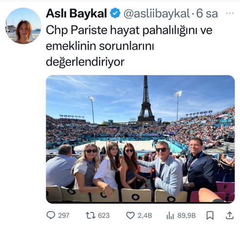 Aslı Baykal ne yapsaydı yani senin baban gibi mesai arkadaşı ile bir evde uygunsuz ilişkiye girip partisini rezil mi etseydi