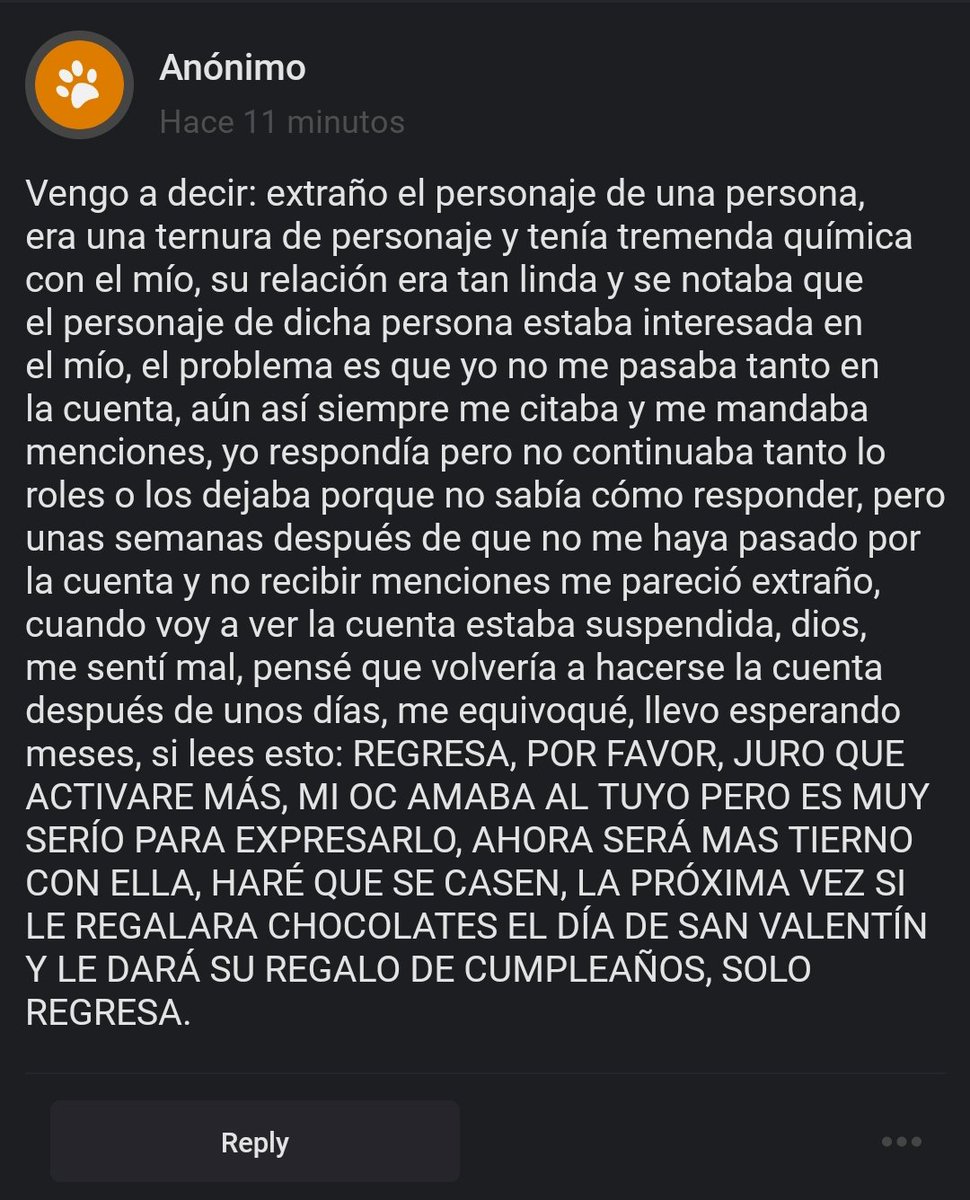 ESTO ES TAN LINDO??? Voy a prender velitas y manifestar que vuelva, anon 🤞 

— 🃏
