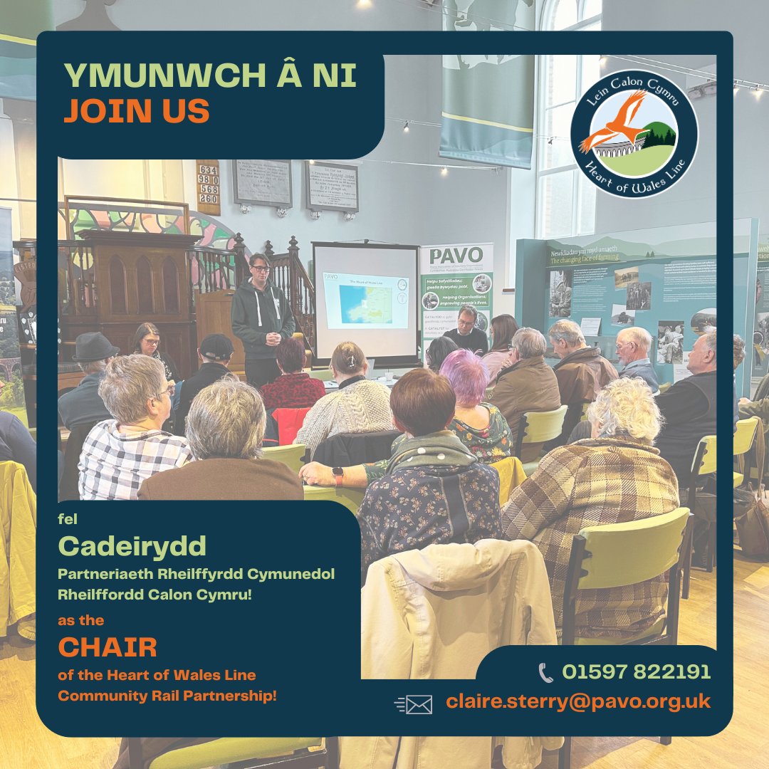 Heart of Wales Line (@heartwalesline) on Twitter photo 📣 Are you passionate about #communityengagement, #sustainabletransport, and the beautiful #HeartWalesLine? The Heart of Wales Line <a href="/CommunityRail/">Community Rail Network</a> Partnership is seeking a dynamic and dedicated individual to Chair the Partnership.
Interested? 📲 bit.ly/4bQxSHH 📣 Are you passionate about #communityengagement, #sustainabletransport, and the beautiful #HeartWalesLine? The Heart of Wales Line <a href="/CommunityRail/">Community Rail Network</a> Partnership is seeking a dynamic and dedicated individual to Chair the Partnership.
Interested? 📲 bit.ly/4bQxSHH