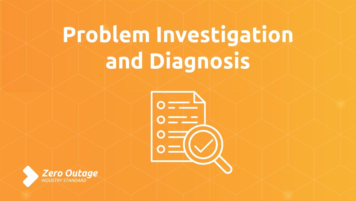 During RCA investigation, the status is provided via a frequent report (2-5 times per week). It contains important and actual information about ongoing RCAs including:buff.ly/3YgFBvA #ZeroOutage #ITQuality