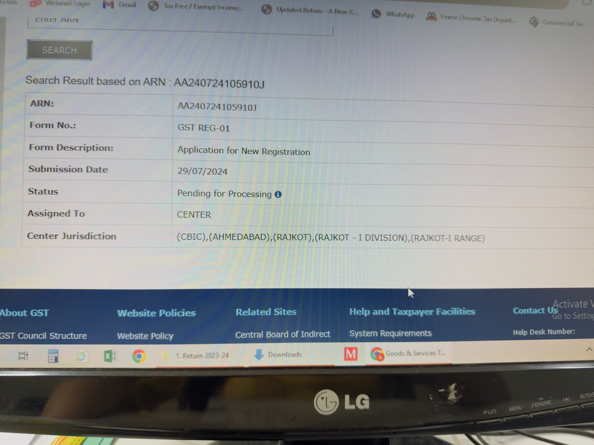 manalidoshi's tweet photo. @Infosys_GSTN Application for new registration has not been processed yet, even after biometric, documents verification all successful done before 9 days. ARN : AA240724105910J ..Please lookinto the matter and do the needful. https://t.co/jiIzfcHqTN