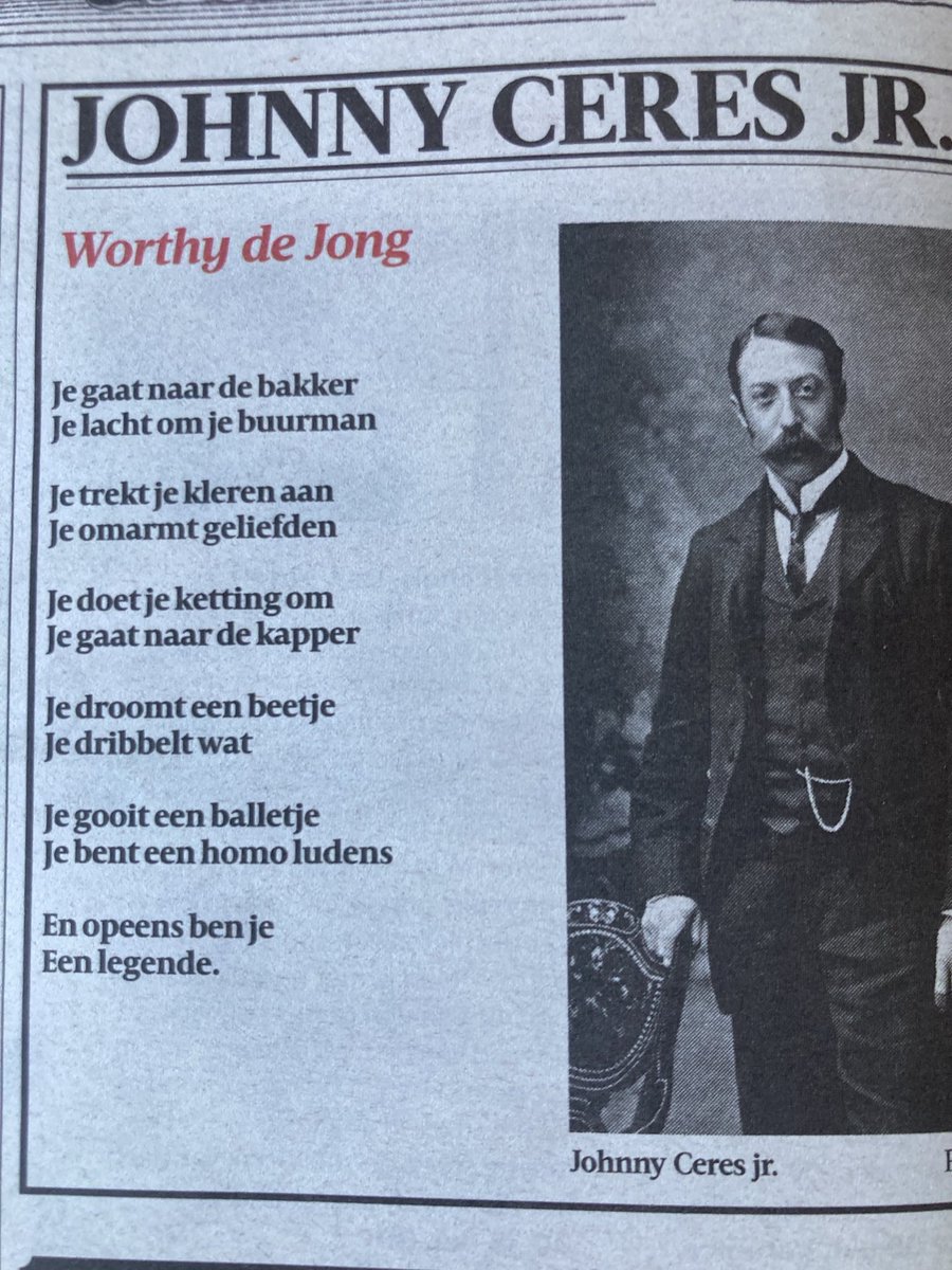 Johnny Ceres is in vorm. #worthydejong #olympischespelen #poezie