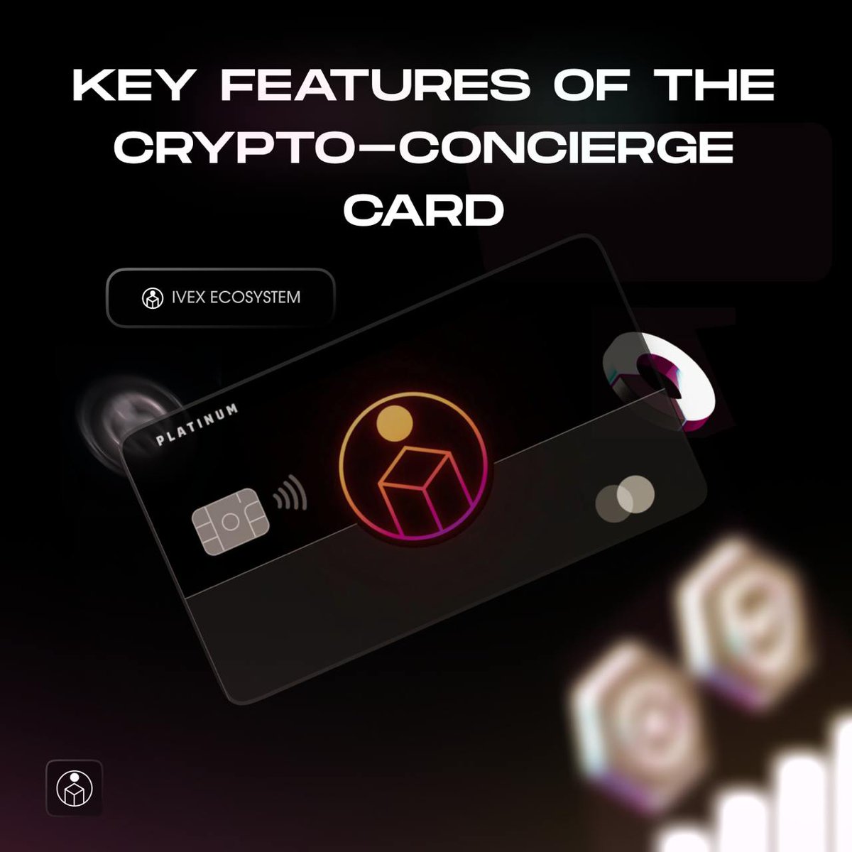 🌟 The card from Crypto-Concierge is a debit card that provides easy and  secure access to your funds anywhere and anytime, making it the perfect  companion on your cryptocurrency journey. Key Features: