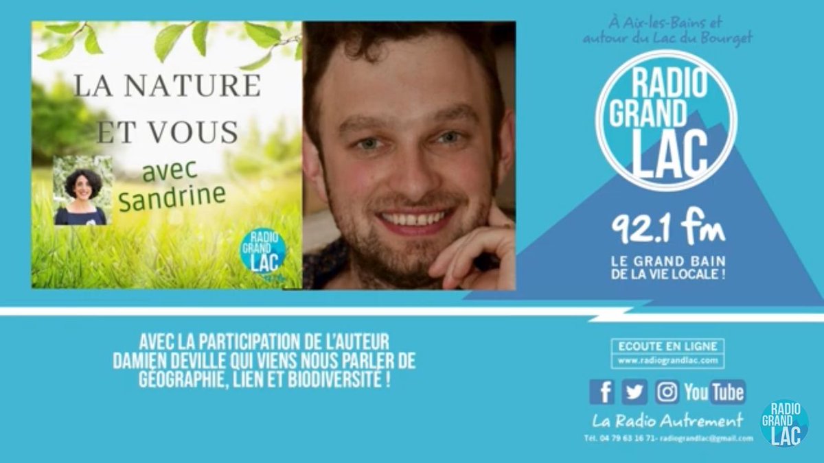 J'ai eu le bonheur d'être interviewé par Sandrine Ankaoua 🌿sur <a href="/RadioGrandLac/">Radio Grand Lac 92.1 / DAB+</a>  !
Ensemble nous sommes revenus sur la force de la #géographie pour penser les enjeux #écologiques et sur l'histoire de « L’homme qui arrêta le désert » 🗺️

Et pour la première fois publiquement, je
