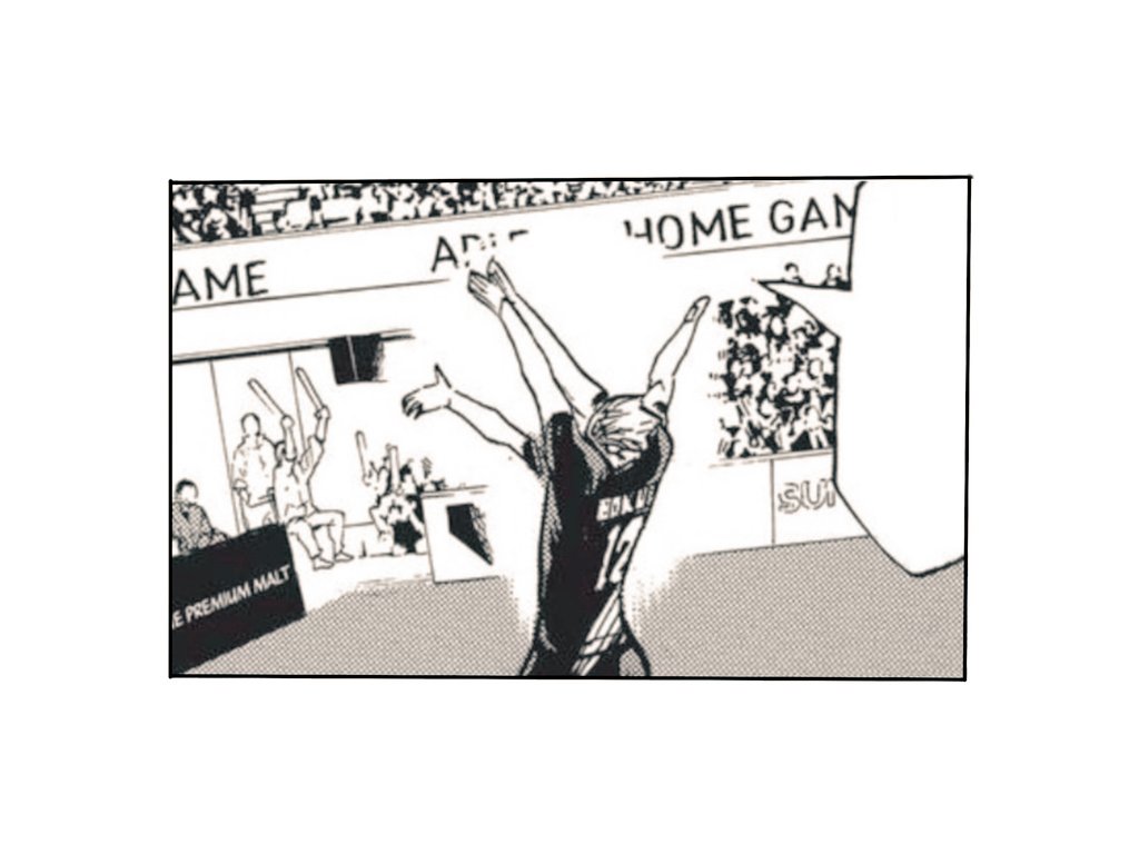 1ー 2ー 𝘽𝙊𝙆𝙐𝙏𝙊 𝘽𝙀𝙀𝘼𝘼𝙈𝙈𝙈 !!

เจ้าของชื่อชูแขนขึ้น ปลายนิ้วชี้ทั้งสองข้างชี้ไปยังที่นั่งผู้ชมด้านหลัง เสียงกองเชียร์โห่ร้องดึงให้เอซภายใต้แสงฉีกยิ้มกว้าง

เยี่ยม ลูกครอสเมื่อกี้สมบูรณ์แบบ

❝𝙃𝙀𝙔 𝙃𝙀𝙔 𝙃𝙀𝙀𝙀𝙀𝙔𝙔 ！！❞

ใช่แล้ว จับจ้องมาที่เอชคนนี้สิ โลกใบนี้