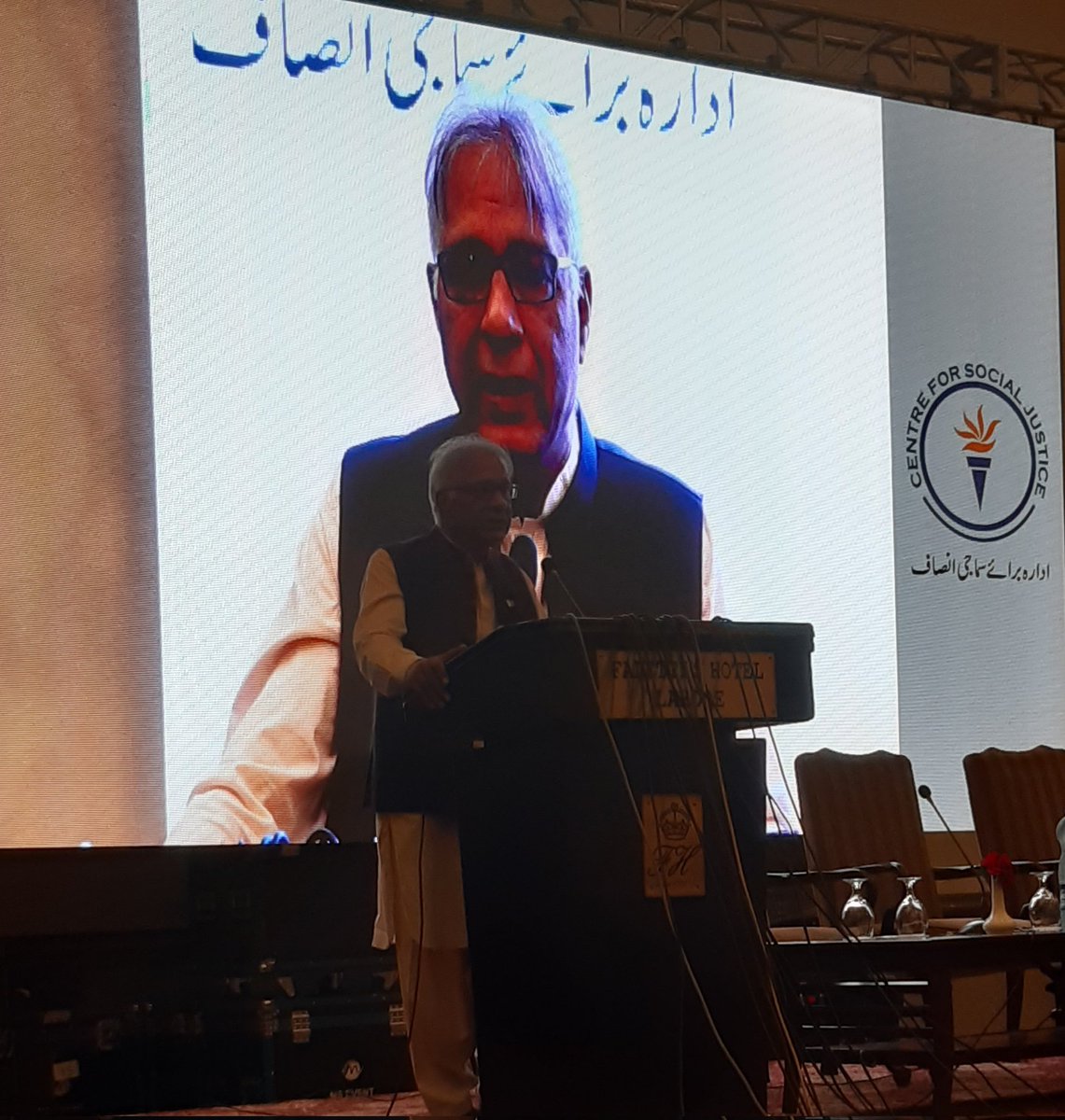 NabilaFBhatti's tweet photo. In welcome note by  @PeterJacobCSJ at #8thConvention of #NationalMinoritiesDay he welcomed the guests and told about the theme and  objectives of the event. https://t.co/pusYRDCeap