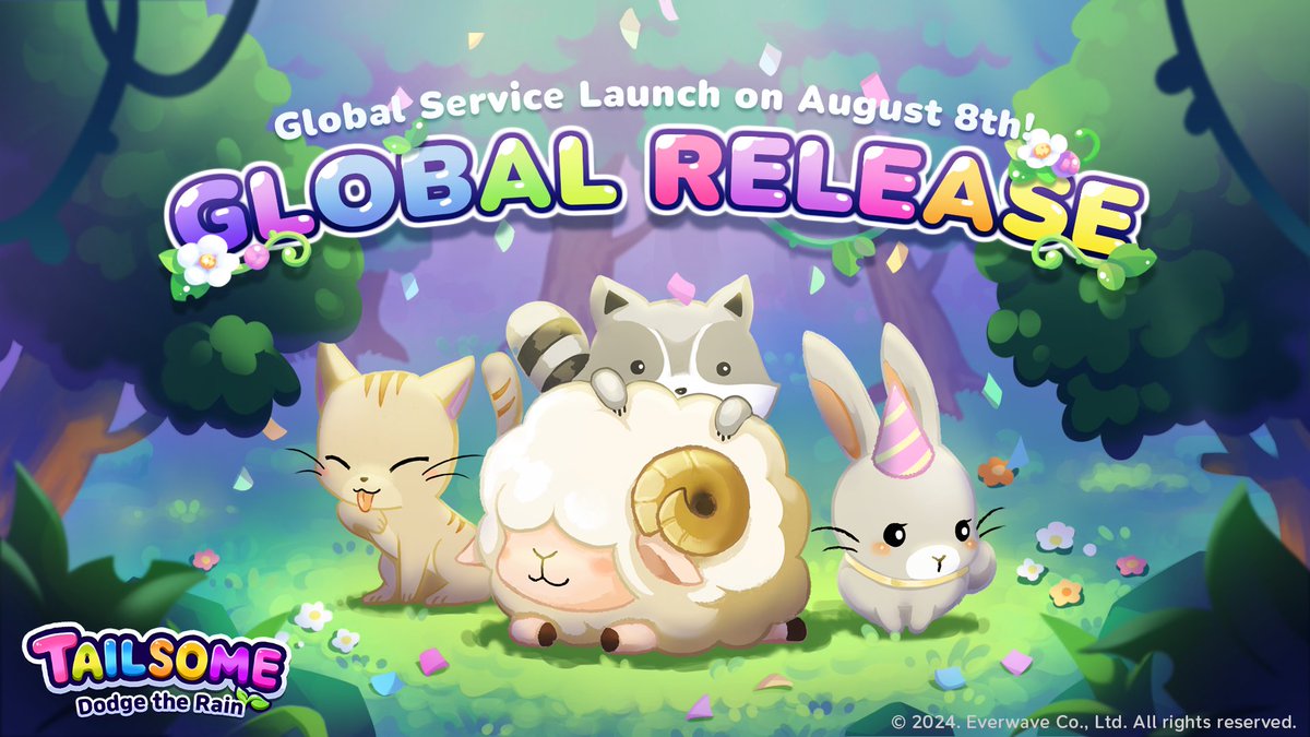 Everwave_Inc's tweet photo. 🎉 Tailsome: Dodge the Rain is now globally available on Android! 🌧️🎮 
Join the adventure and dodge the rain with adorable characters. Download now!

#Tailsome #DodgeTheRain #MobileGame #GameLaunch #Android https://t.co/dtT9hGR7N3