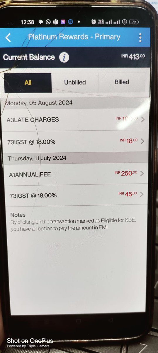 mahikumar111's tweet photo. @StanChart Total charges 413 Rs https://t.co/r9LRbTjnew