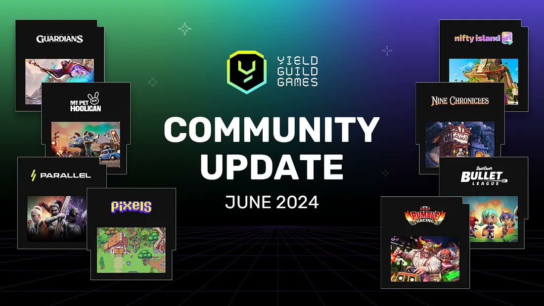 YieldGuild's tweet photo. The YGG Community Update Q2 2024 is coming in hot!♨️ Check out the latest news on what's been happening in the guild now👇⚡

#TogetherWePlay

https://t.co/tsTGaJUdTl https://t.co/beIjmvE6dJ