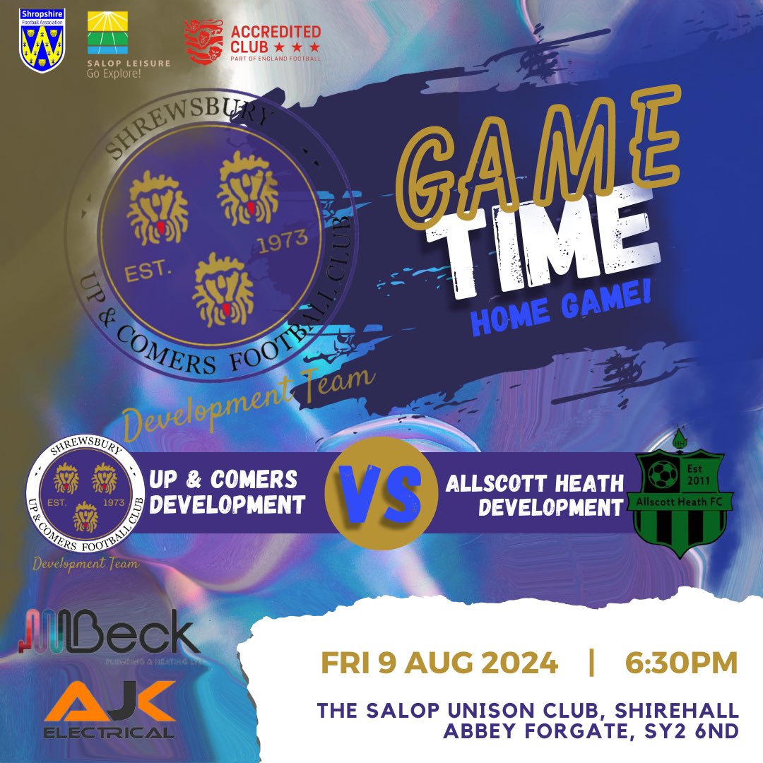 UpnComersMensFC's tweet photo. And they keep on rolling in! 🙌🏻 ⚽️
🆚 @AllscottHeathFC dev team
🏟️ @salopunisonclub
Again…. Come and support the lads and grab yourself a cheeky drink after a long working week 🥱 🍺 🍷
#letsgo! #upandcomersdev #suac https://t.co/HbMaLDJ6uE