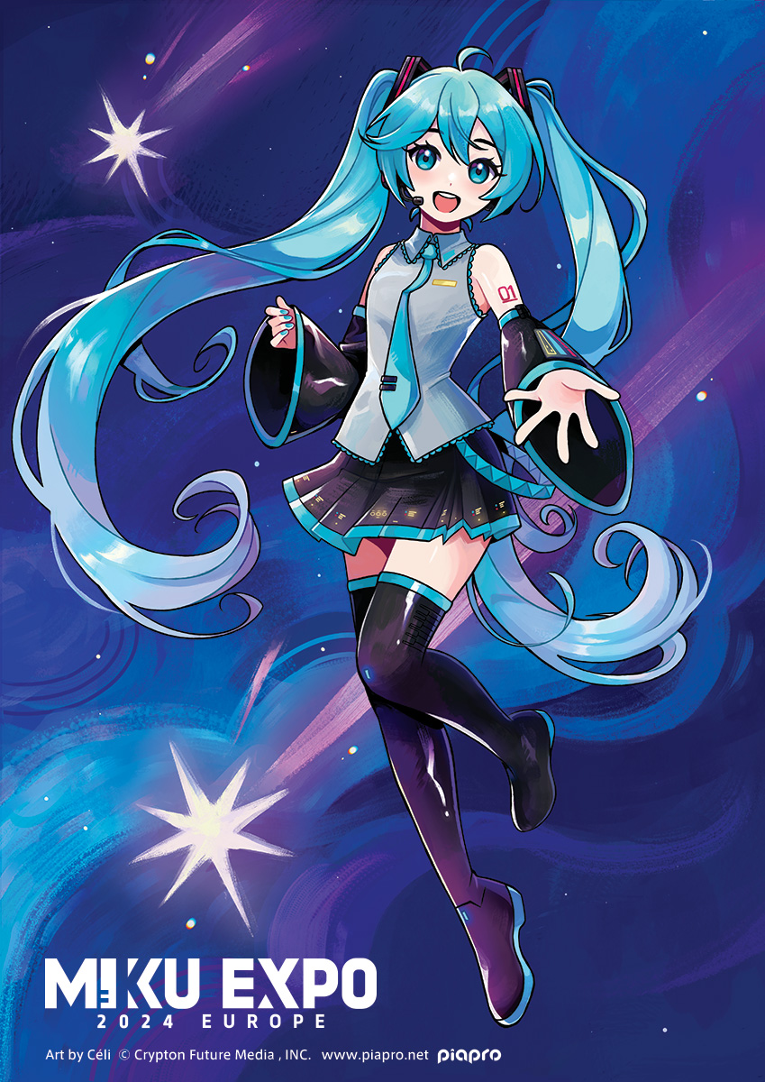 mikuexpo's tweet photo. 🌐#MIKUEXPO2024 EUROPE Sub-Visual🌐
Here are the sub-visuals for the EUROPE tour♪
Check out these wonderful illustrations by artists based in Europe!
・Céli（@pianta_）
・Isaky（@isaky_tm）
・Sou Ortiz（@SouOrtizArt）
Goods line up will be available very soon✨

#HatsuneMiku https://t.co/ZD1fj1guWW