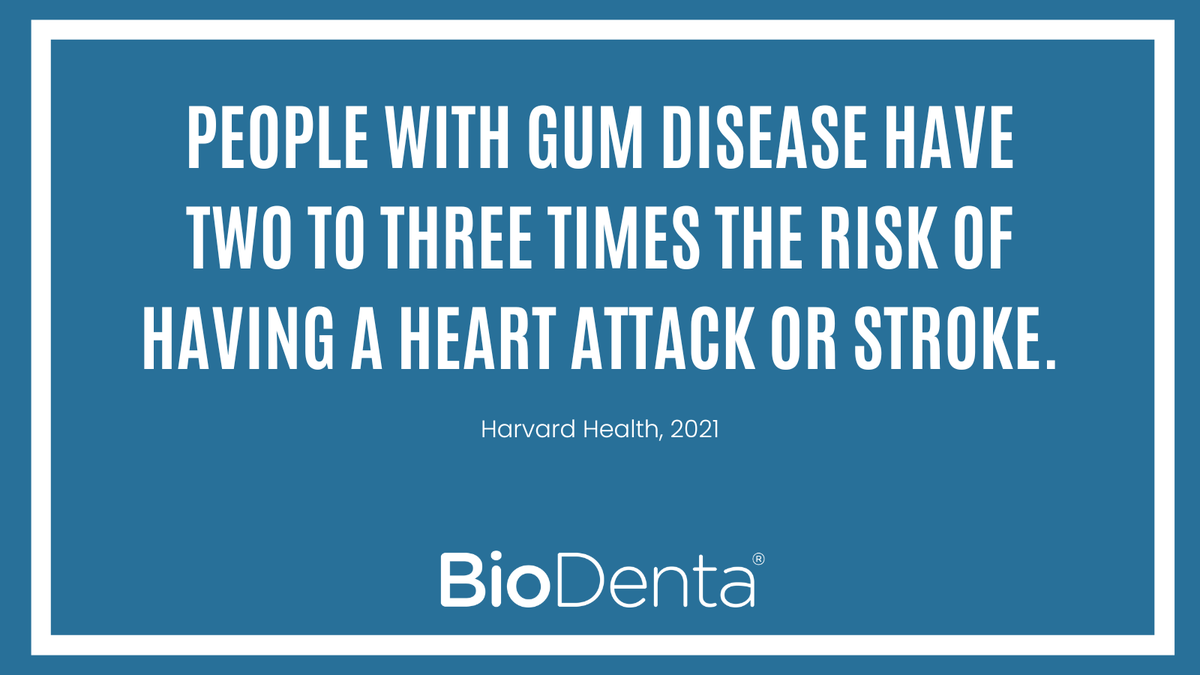 Bio_Denta's tweet photo. Oral health and overall health are more connected than you may think. However, the good news is that you can easily treat gum disease by prioritising #oralhealth; brushing regularly and eating a balanced and nutritious diet will help keep bacteria at bay

#health #oralcare https://t.co/7G1sWwxoL3