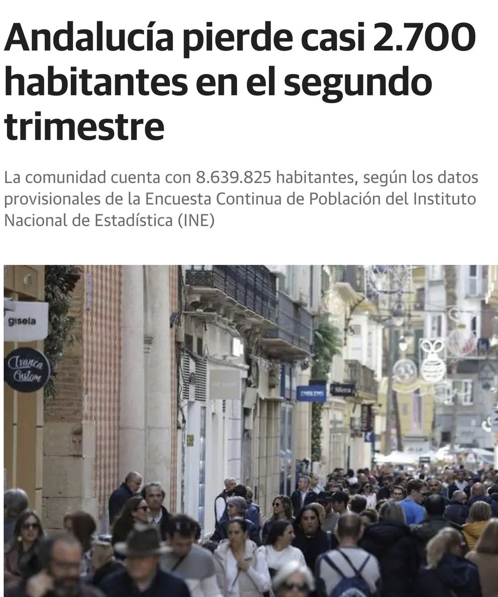 Y mientras Andalucía pierde población por la falta de políticas que fomenten la natalidad, cada día vemos a decenas de ilegales siendo trasladados a nuestra región y asaltando las fronteras.

Esto es lo que quiere el bipartidismo, menos españoles y más inmigrantes ilegales.