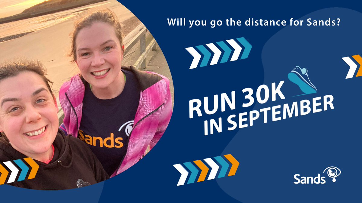Simply putting on your trainers is moving in the right direction 🏃‍♀️ Set yourself a challenge to run 1km a day with our Run 30k in September challenge.

We’ll be here to support you every step of the way 💙🧡 

Sign up now ⬇️

sands.org.uk/run-30k-septem…

#BabyLoss