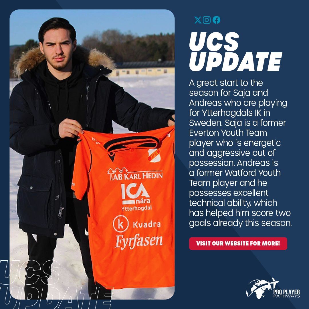 vahe_org's tweet photo. Fantastic opportunities for our UCS / PPP students with these two enjoying their time studying and playing football in Sweden. For more information about our degree programmes visit https://t.co/G6whXYBw9Z #blendedlearning #degreeprogramme #footballinsweden https://t.co/gwfVkOycYH
