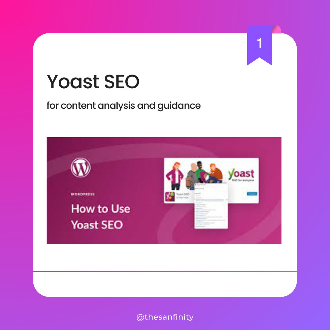 Sanfinityweb's tweet image. Are you looking to boost your website&apos;s visibility? 🌟
We&apos;ve got you covered! After extensive research and thorough testing, we&apos;ve identified the top 5 WordPress SEO plugins that can significantly improve your search engine rankings.🚀

#WordPressSEO #SEOPlugins