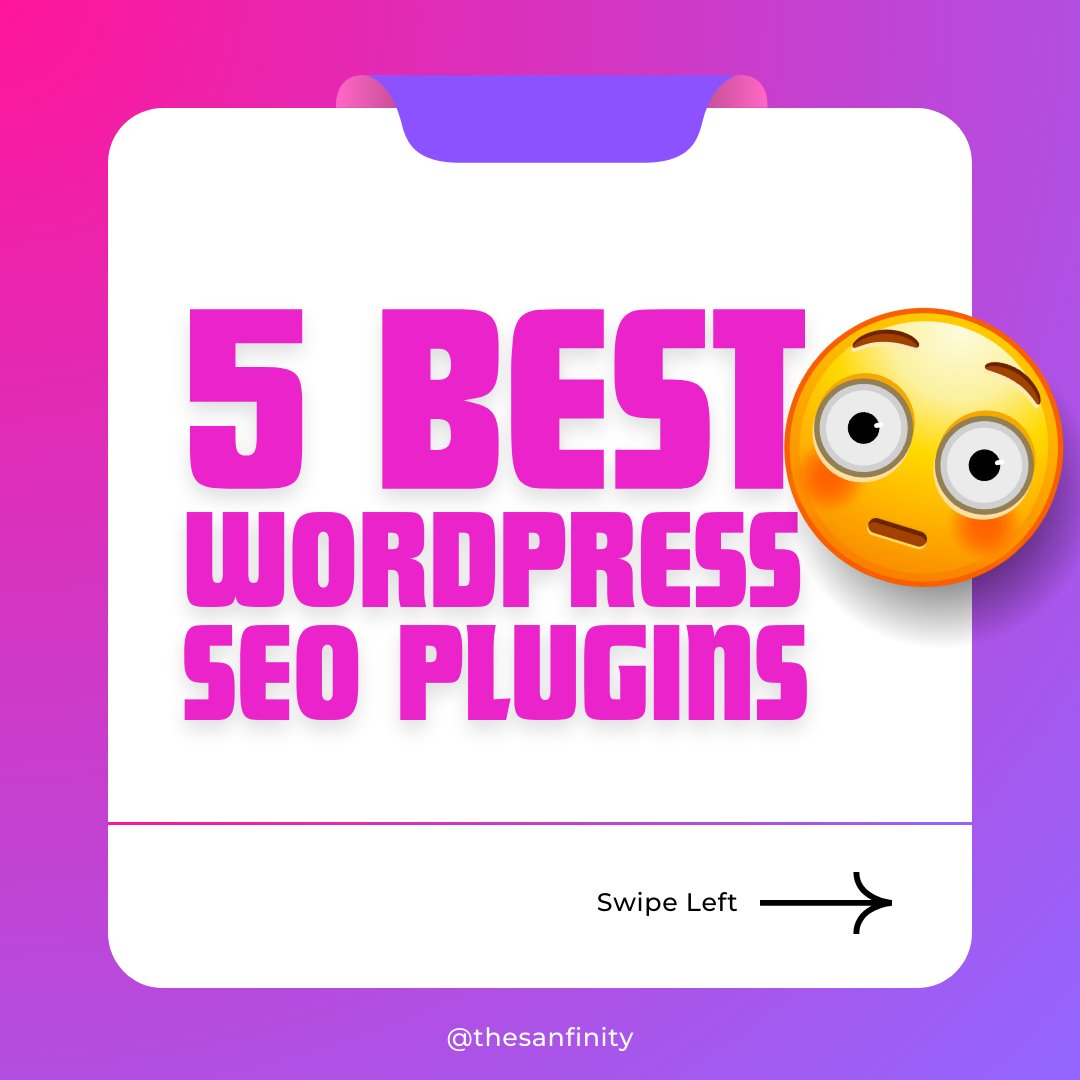 Sanfinityweb's tweet image. Are you looking to boost your website&apos;s visibility? 🌟
We&apos;ve got you covered! After extensive research and thorough testing, we&apos;ve identified the top 5 WordPress SEO plugins that can significantly improve your search engine rankings.🚀

#WordPressSEO #SEOPlugins
