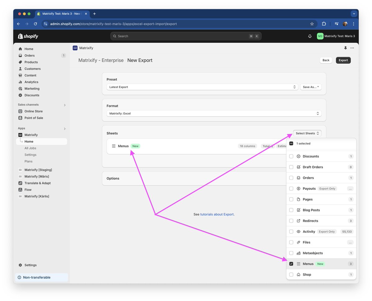 Matrixify tweet media