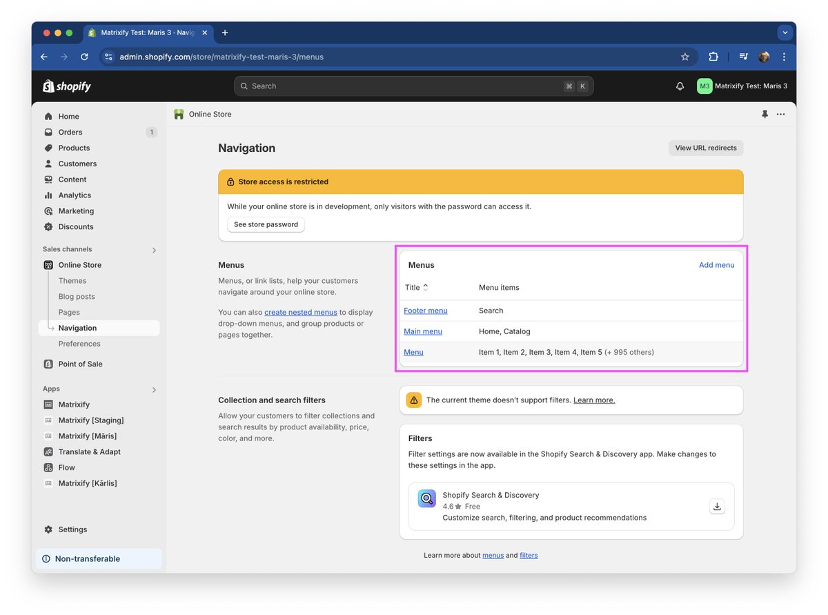 Matrixify tweet media