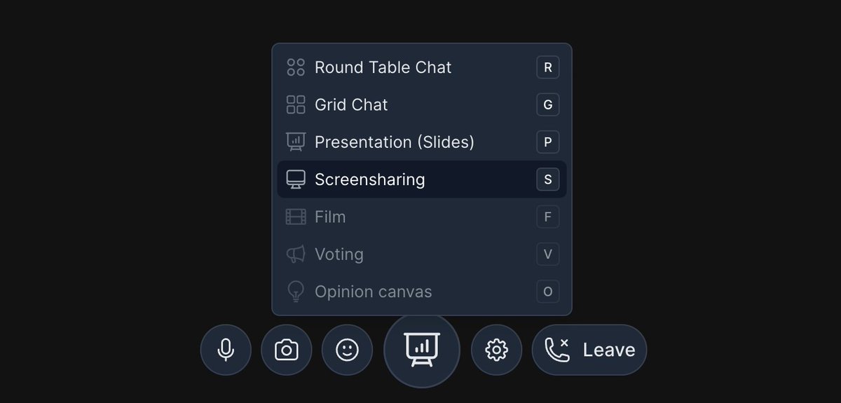 hxmeet's tweet image. 🚀 Exciting news! HxMeet now supports screensharing! 🎉 Share your browser tabs, windows, or entire screen effortlessly in video conferences. Plus, share audio when sharing tabs! Try it now and let us know your feedback! 💬✨ #HxMeet #Screensharing #VideoConferencing