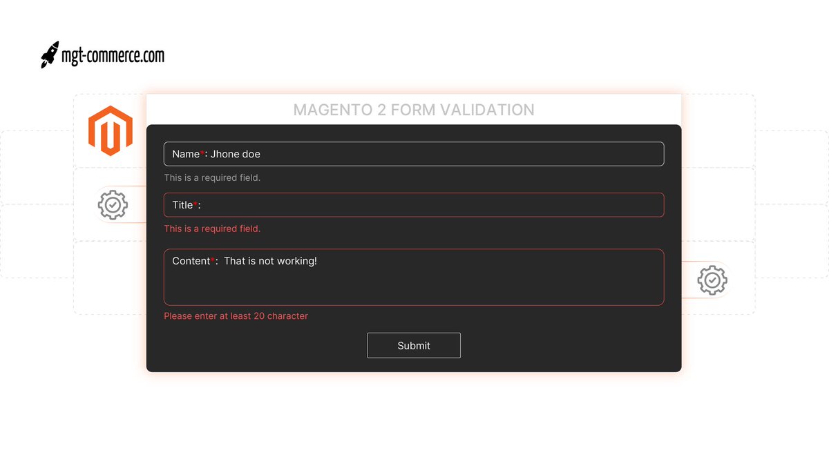 mgtcommerce's tweet image. Did you know that a simple form validation can boost your website&apos;s user experience? 
Learn how to implement form validation in Magento 2 and take your e-commerce game to the next level 

Read the full tutorial here: bit.ly/3AhCj17 

#Magento2 #FormValidation #Ecommerce