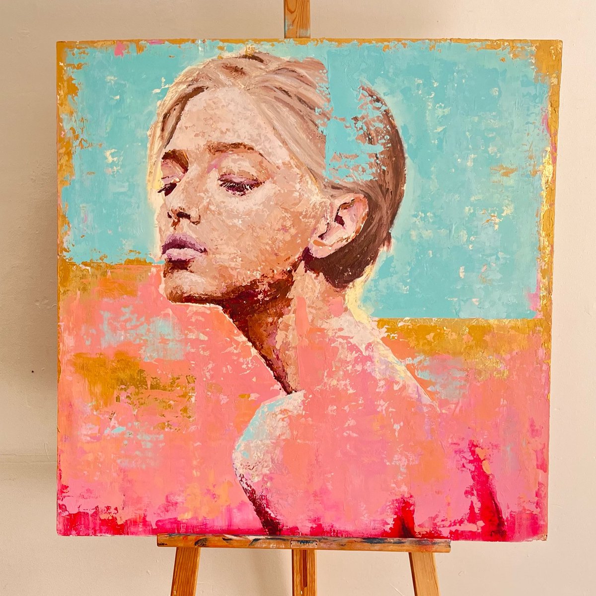 Morning all x ☕️
Hope you’re still creating x 
New piece , acrylic on wood 80 x 80cm