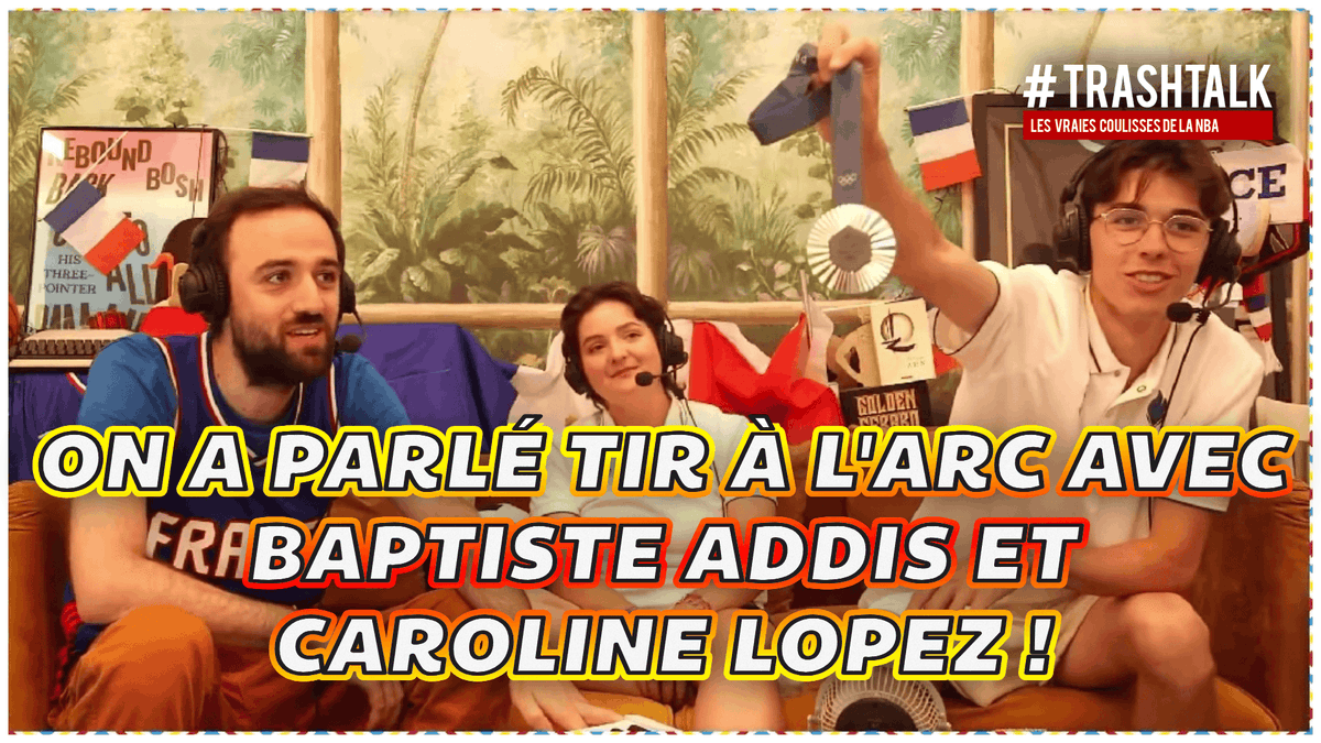 TrashTalk_fr's tweet photo. ❤️ ON A PARLÉ TIR À L'ARC AVEC BAPTISTE ADDIS ET CAROLINE LOPEZ !! 🏹❤️

Vous avez loupé cette incroyable interview ? 
Et bien le replay est disponible 🥰

Encore un énorme MERCI à Baptiste, Caroline et la @FFTiralArc pour ce super moment !! 🫶🥈🇫🇷

👉 https://t.co/Il11tWgcBE https://t.co/kgggCAoIrK