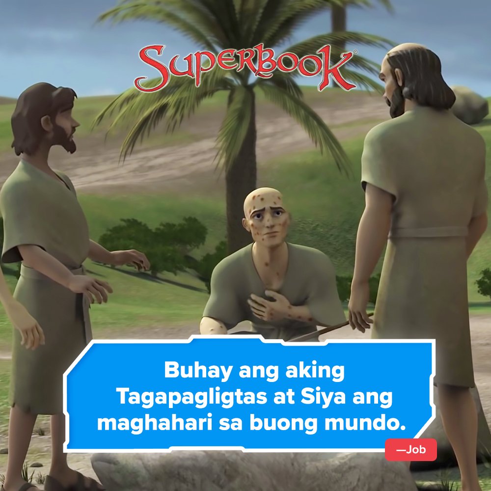BatangSuperbook's tweet photo. Maraming challenges na kinaharap si Job, pero nanatili siyang faithful kay Lord! 🙌🏼 Ma-inspire sa #BibleStory niya sa Superbook episode na "Job"! 🥰 Panoorin na ito sa Batang Superbook YouTube channel: https://t.co/Dyifdct0y2

#BibleStory #VideosForKids https://t.co/Dfst8H4rJu